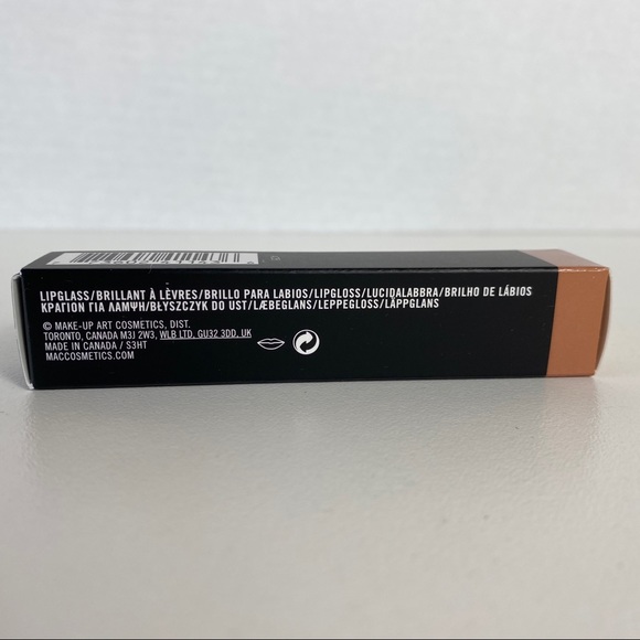 MAC Lipglass Oh Baby Lip Gloss Gold Bronze Glitter - Picture 5 of 6